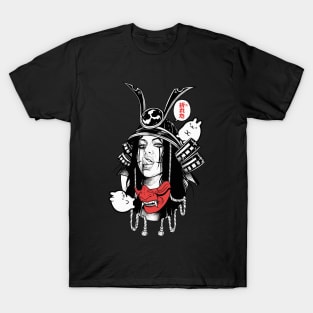 Cool Samurai Mask Girl T-Shirt